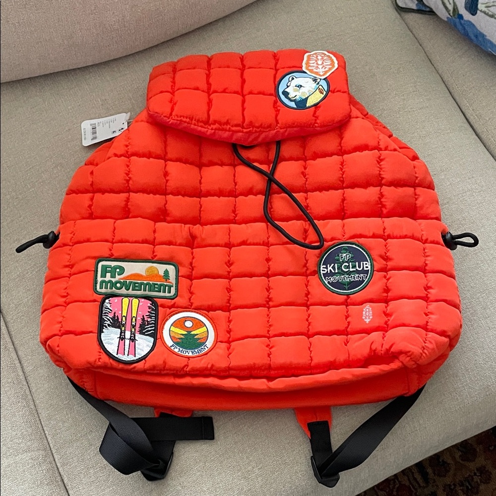 Free People FP Movement Patch Quilted Hiker Backpack - Picture 2 of 4
